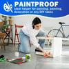 24 Pack 12 X 9 Ft 0.4 MIL Large Painter’s Plastic Drop Cloth Painting Sheet-Light & Durable Dust Cover-Clear Plastic Sheet-Plastic Sheeting-Plastic