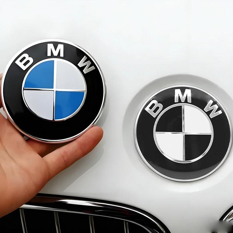 BMW M Car Logo Emblem 1/2pcs 82mm 74mm Compatible with E46 E36 E34 F10 E90 F30 E60 F30 E53 E30 E92 for Front Hood And Rear Trunk fsdf08