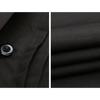 Bridegroom Shirt Top with Bow Ties Solid Color Long Sleeve Lapel Button-up