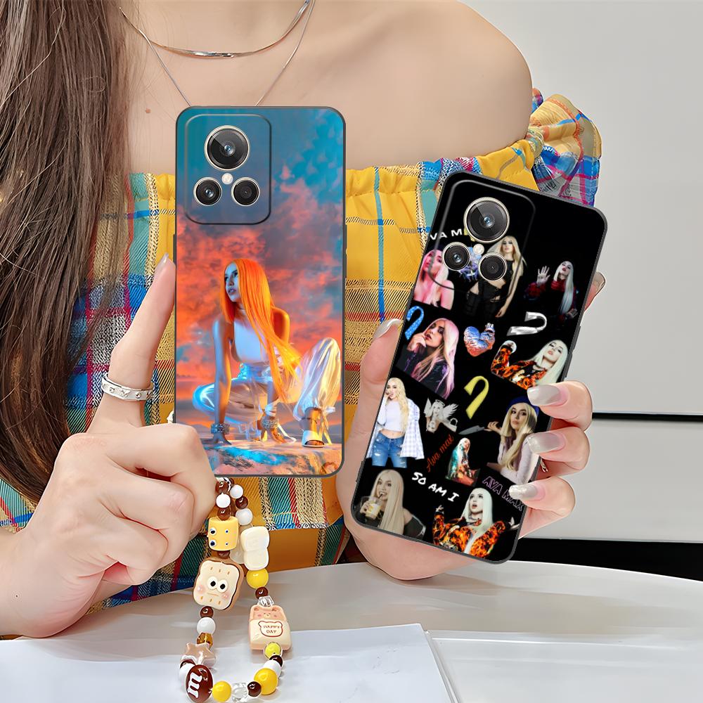 Fashion Ava Max Matte TPU Mobile Phone Case for Realme GT 8 Neo Pro C75 73 71 C67 65 C55 53 C35 31 C20 15 Colorful Cover