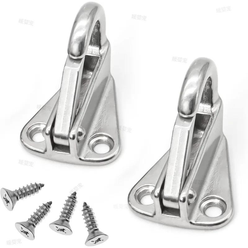 Stainless Steel Spring Hook Snap Boat Spring Snap Fending Hook Fender Hook Attach Rope for Marine Hardware Boat Accessories