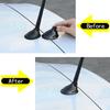 For Fiat 500 2011-2015 ABS Carbon fiber/Bright Silver Car Roof Antenna Cover Base Protection Decorative Cover Car Accessories