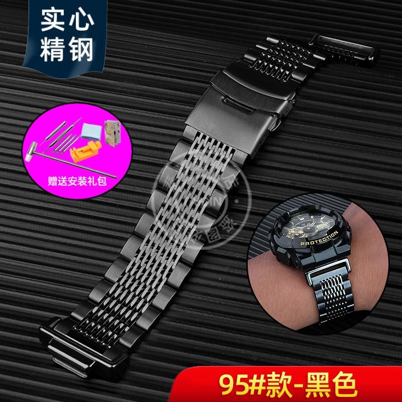 For Casio G-SHOCK GA110/100 GM2100 GA2100 watch strap DW-5600 GW-B5600 5610 Men metal Stainless steel Butterfly clasp watchband
