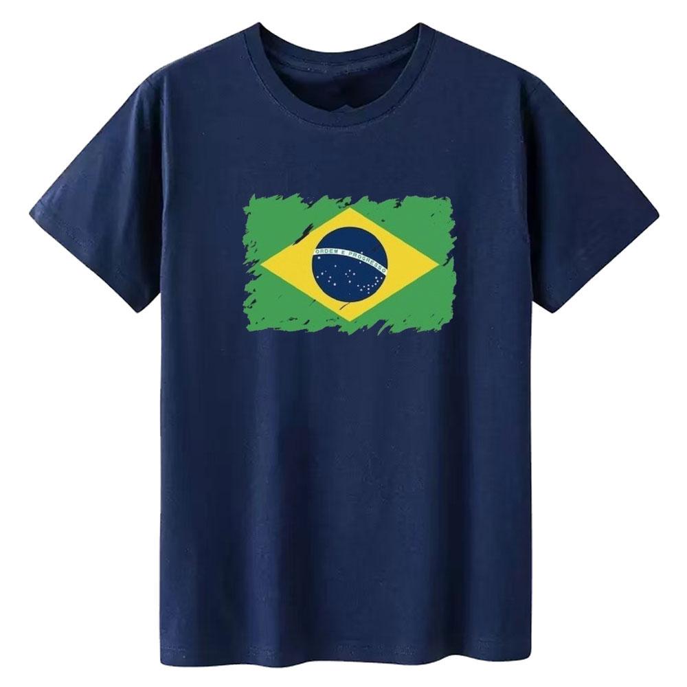 Brazil Flag Shirt Proud Brazilian Pride Graphic T Shirts Brazilian Root South America Flag Country Gift for Brazilian Woman Tee