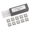 Indexable Carbide Inserts for Woodworking Set of 10 Square Blades with Multiple Cutting Edges for Enhanced Performance