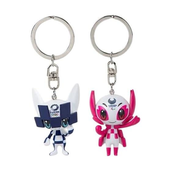 Tokyo 2020 Olympic & Paralympic 3D Mascot Keyholder Set Miraitowa & Someity Official Goods