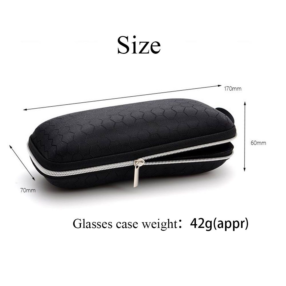 Outdoor Protable Holder Sunglasses Case Zipper Box Eyewear Protector Hard Eye Glasses