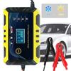 12V 6A Battery Repair Charger Full Automatic Car Battery Charger Intelligent Pulse Repair Charger for Auto RV ATV SUV Batteries