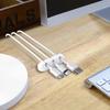 2PCS Silicone USB Cable Organizer Cable Winder Desktop Tidy Management Clips Cable Holder for Mouse Headphone Wire Organizer