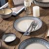 Zhi Shi Embossed Underglaze Ceramic Tableware