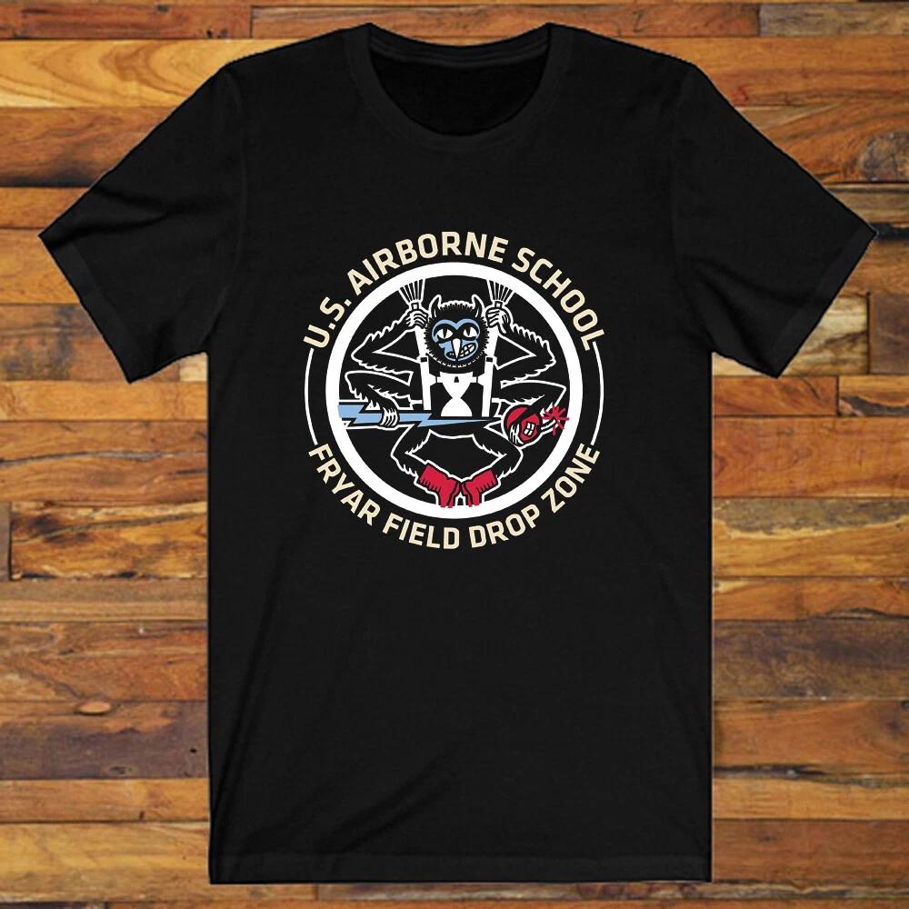 Airborne School Fort Benning Army Men s Black S-5XL XL