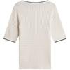 Tommy Hilfiger Cotton Elegant Commuter Cable Knit Short Sleeve Sweater Women tops WW0WW50103