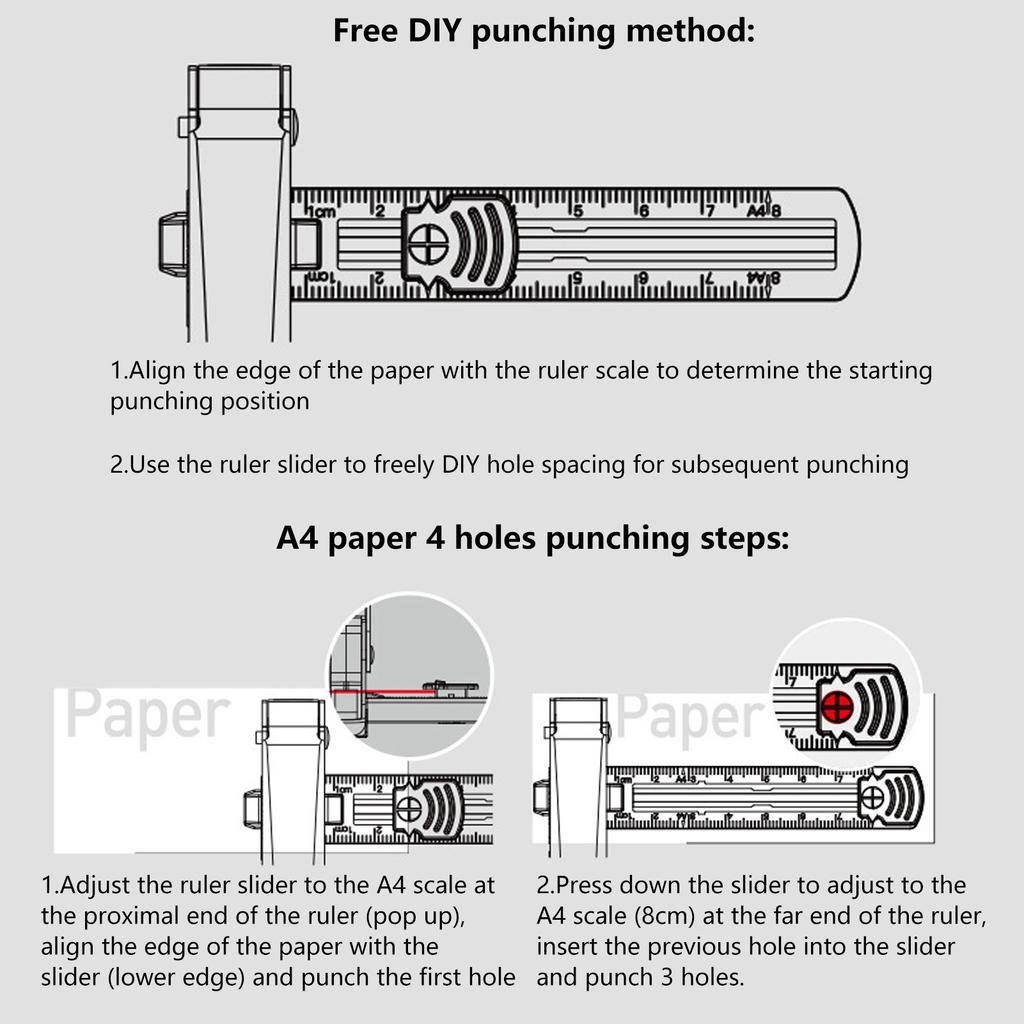 Pålhålslagare   Hålavstånd Arbetsbesparande Konfettiuppsamling Design Hålslagare för   Hushåll