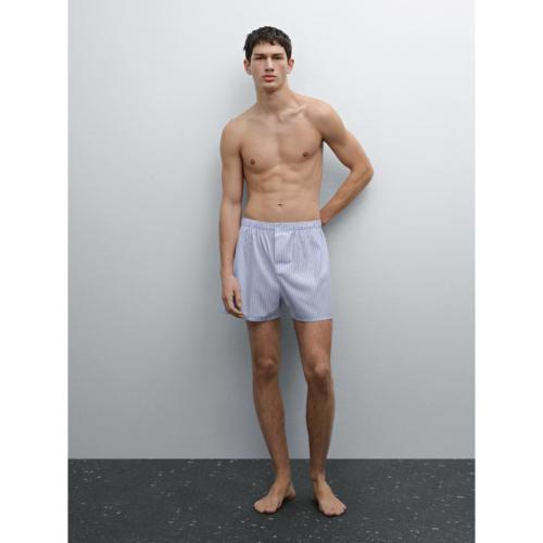 

[Massimo Dutti] Боксеры в полоску 100% Хлопок 0247184 [Доставка из Кореи] 100% Оригинал Sky Blue - L