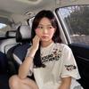 Women's 2025 Heavyweight White Cotton Straight Shoulder Short Sleeve T-Shirt - American Style Loose Fit