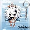 Portachiavi Acrilico Genshin Impact da 12cm Accessori Zaino Studente Hu Tao Yoimiya Zhongli Raiden Shogun Accessori Regali per Feste