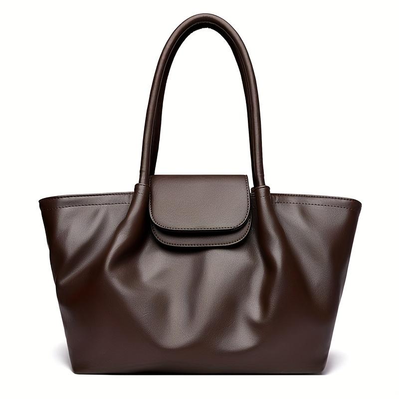 Sac cabas en cuir chic pour femmes Sac à main spacieux à bandoulière Grande capacité Sac à main élégant