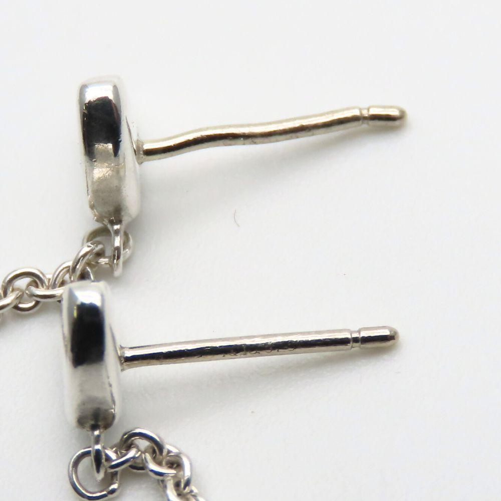 Used TIFFANY&Co. Pierce Heart Link Drop Swing Silver925 3.9g Silver Shake