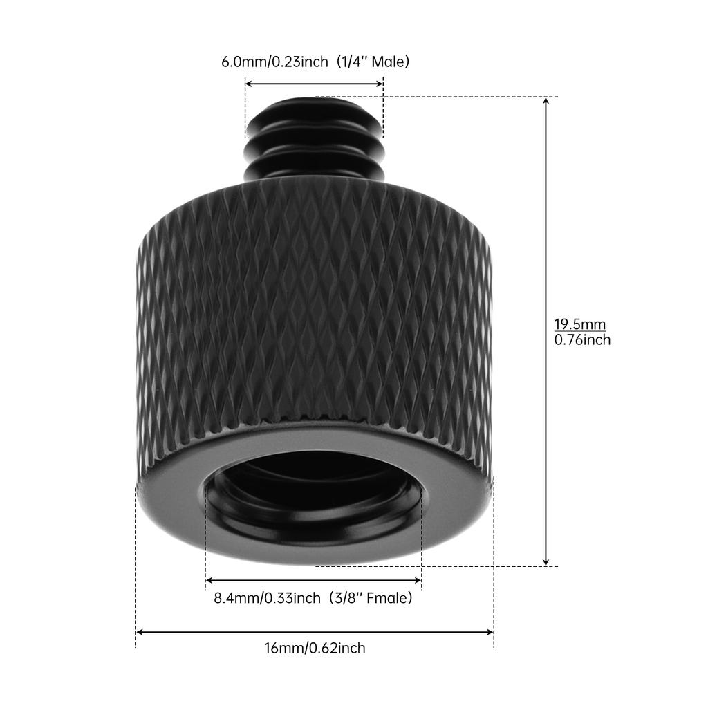 Bracket Mount Screw,3/8 Female To 1/4 Male Screw Adapter for Tripod Accessories / Microphone Holder / Camera Mount