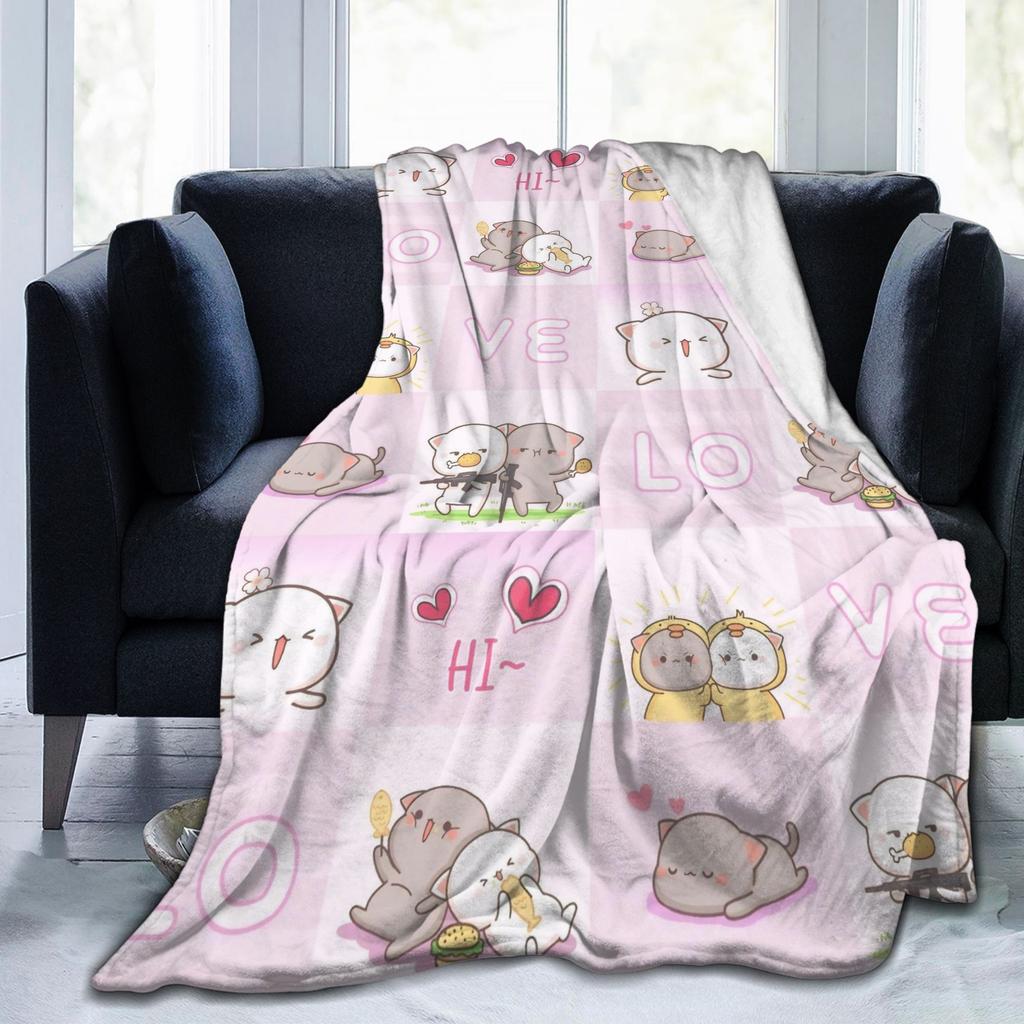 Cartoon Panda Bubu Dudu Blankets Flannel Summer Multifunction Super Soft Throw Blanket for Sofa Couch Quilt