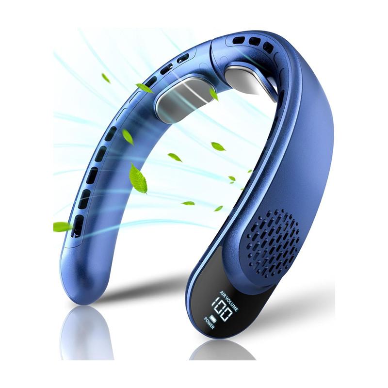 New Rechargeable Household Hands Free Wearable Refrigeration Outdoor Sports Turbo Lazy Neck Fan