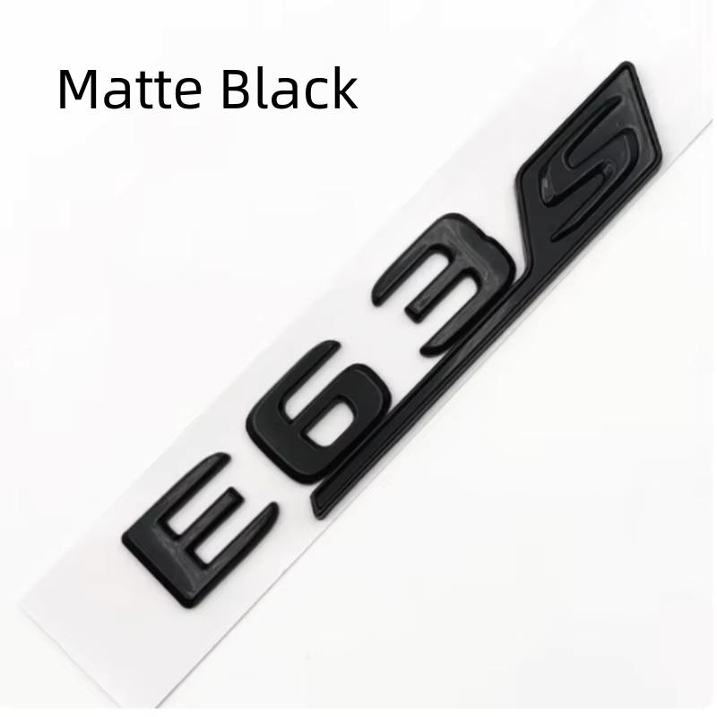 3D ABS E63 E63S Logo Emblem Decal Car Rear Trunk Badge Sticker
