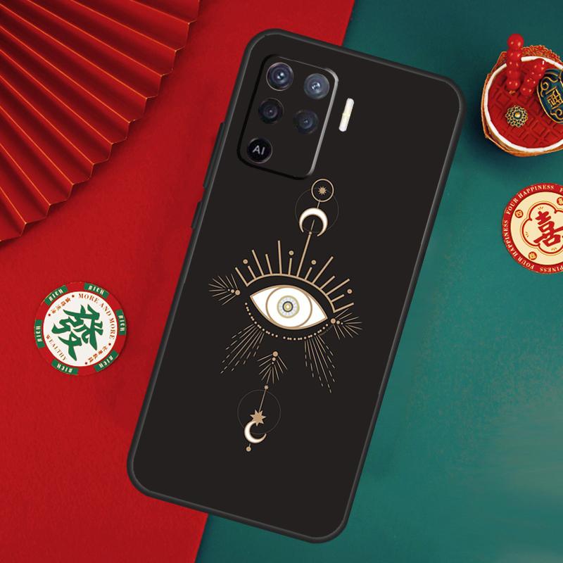 Evil Eye Hamsa Case For Oppo A76 A16 A96 A17 A60 A40 A80 A98 A58 A78 A18 A38 A57 A74 A54 A94 A15 A5 A6 Pro