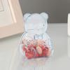 2 Stück Süße Bärenförmige Süßigkeitenschachteln Klare Füllbare Leckerli-Behälter Wiederverwendbare Feiertagssüßigkeiten-Geschenkbox für Junggesellinnenabschied Hochzeit Weihnachtsfeier Gastgeschenke