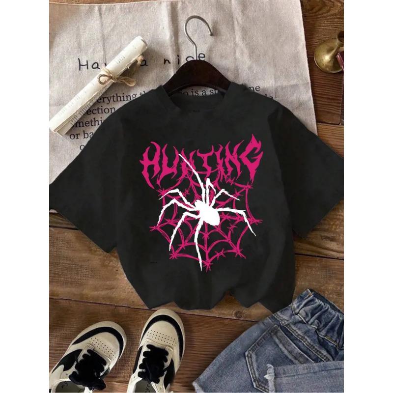 

Летний топ с круглым вырезом и 3D-печатью в виде букв, модные и повседневные детские футболки с короткими рукавами для девочек 170