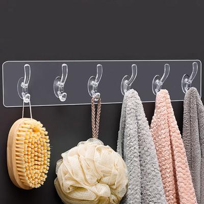 Wall Hooks Kitchen Bathroom Hat Clothes Coat Hanger Towel Holder Seamless Door Storage Rack