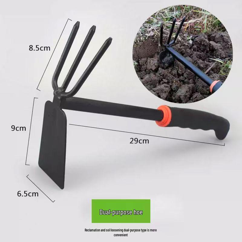 Multifunctional Gardening Tool Set: Clam Digging Shovel, Rake, Hoe, Iron Shovel, Small Shovel & Small Hoe for Planting & Household Use