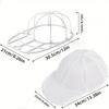 Hat Washer Cage - Washing Machine Safe Baseball Cap Cleaner with Inner Support,Anti-Deformation Washing Cage, Plastic Laundry Bag for Caps,Hats,Visors