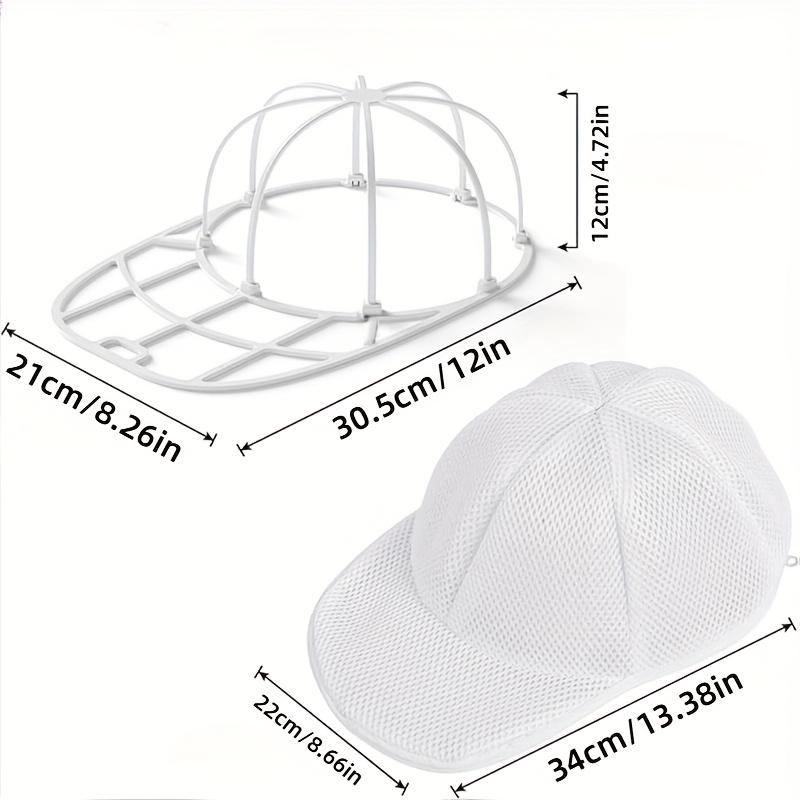Hat Washer Cage - Washing Machine Safe Baseball Cap Cleaner with Inner Support,Anti-Deformation Washing Cage, Plastic Laundry Bag for Caps,Hats,Visors