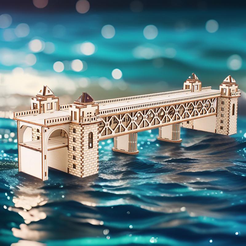 

1 набор DIY Деревянный Модельный Комплект 3D Головоломка Сборка Деревянное Ремесло Украшение для Спальни и Гостиной Cherry