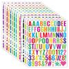 Alphanumeric Sticker 1 Inch Bold Vinyl Self-adhesive Crafts DIY Gift Set Scrapbook Letter Stickers