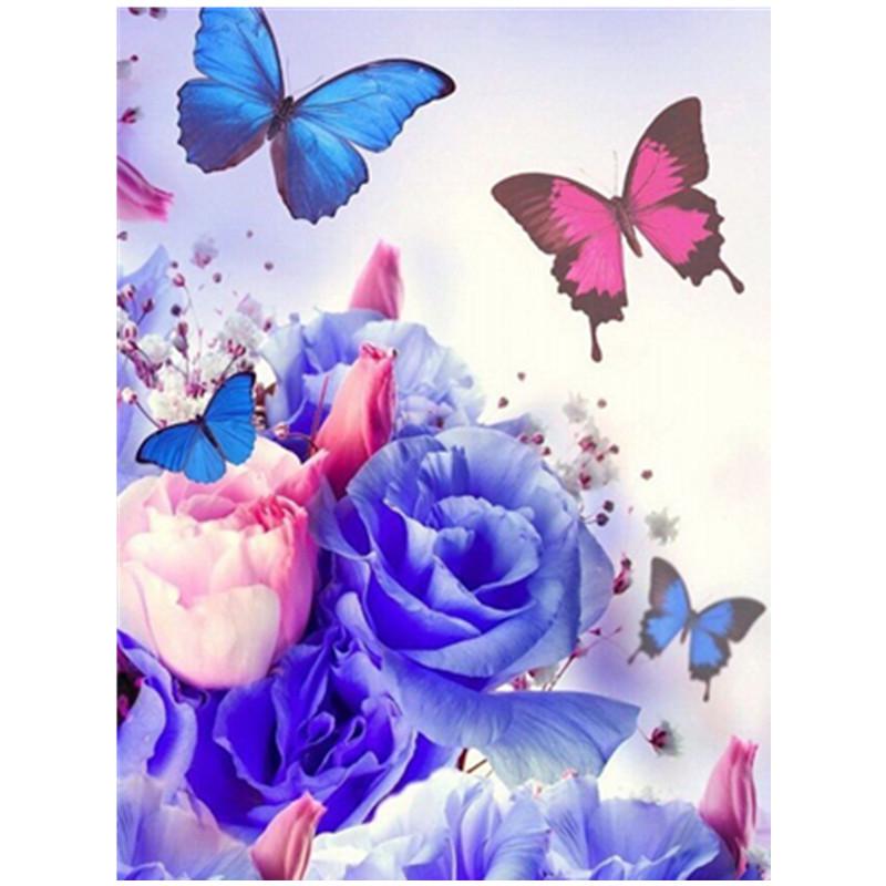 Volle 30X40CM 5D Diy Diamant malerei Farbe schmetterling Stickerei Kreuz Stich Home Decor Handmade