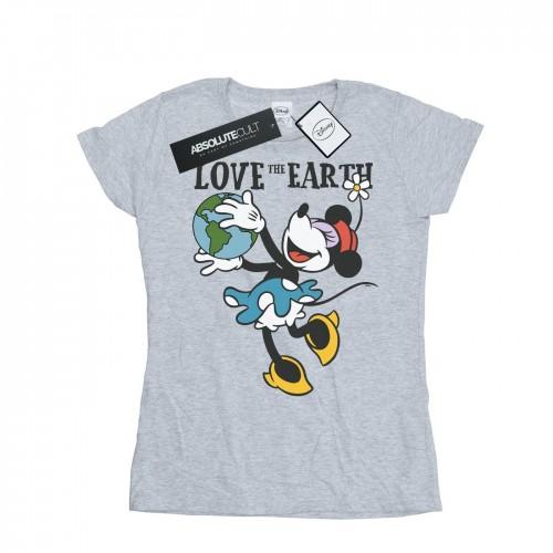 Disney Womens/Ladies Mickey Mouse Love The Earth Cotton T-Shirt