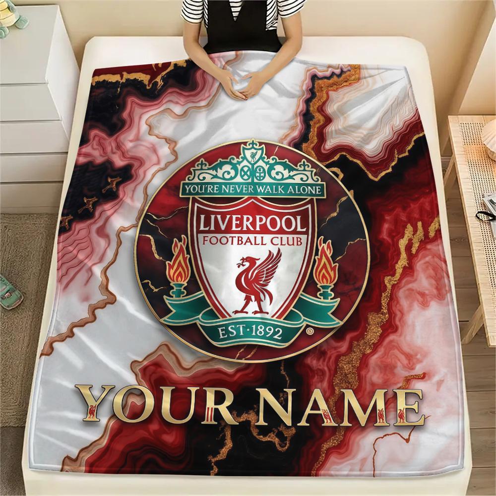 Custom Name Liverpool2 Flannel Blanket, High Quality Comfortable for All Seasons, Home Decor, Warmth and Comfort