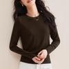Damen Slim Fit Merino-Wolle Tencel Baselayer Oberteil - Rundhalsausschnitt, Dehnbar, 2026 Edition