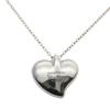 Used TIFFANY&Co. Necklace Curved Heart Silver925 4.0g Silver El Saperetti