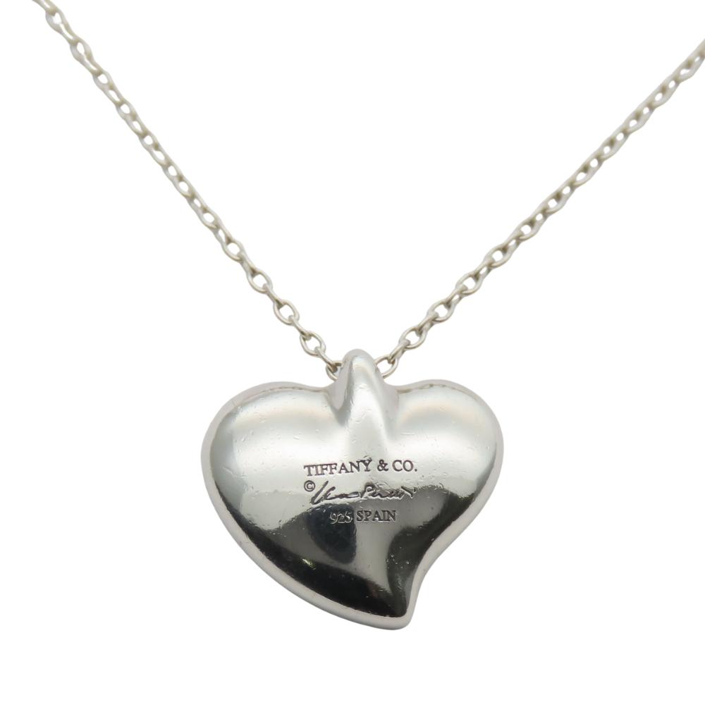Used TIFFANY&Co. Necklace Curved Heart Silver925 4.0g Silver El Saperetti