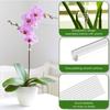 30 ks Průhledné opěrky na orchideje Akrylové pěstební tyčky s 30 klipy 45 cm a 40 cm Pěstební podpěrné kolíky pro květiny v květináčích Zeleninu