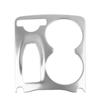 Car Silver Stainless Steel Console Water Cup Holder Frame Cover Trim for Mercedes Benz GLK X204 2008-2015