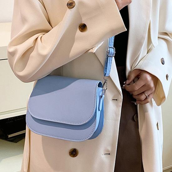 Women PU Leather Shoulder Bag Stylish Satchel Bag with Detachable & Adjustable Shoulder Strap Stylish Crossbody Saddle Bag for Commuting Dating Party