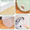 Noodles Spaghetti Container Plastic Noodle Pasta Storage Jar with Locking Lid Clear Dry Food Keeper Canister Cereal Crisper Box