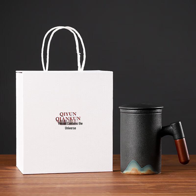 Wushiyuan Keramik-Teetasse mit Holzgriff