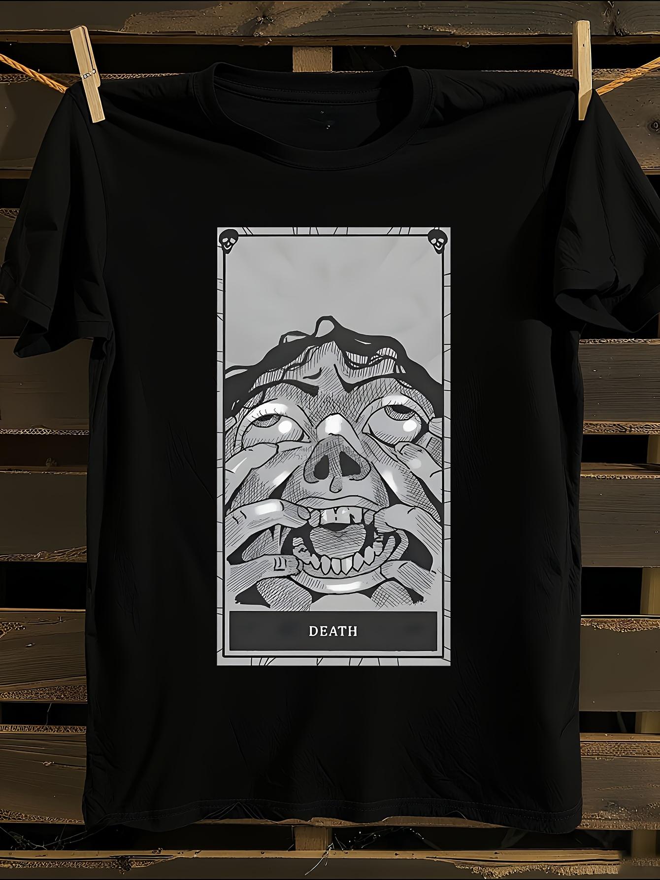 Phasmophobia Death Card Graphic T-shirt XXL