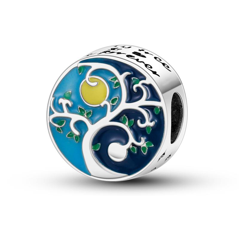 Copper Green Series Four Leaf Clover Lucky Butterfly Pendant Fit Original Bracelet Charm Beads Diy Jewelry