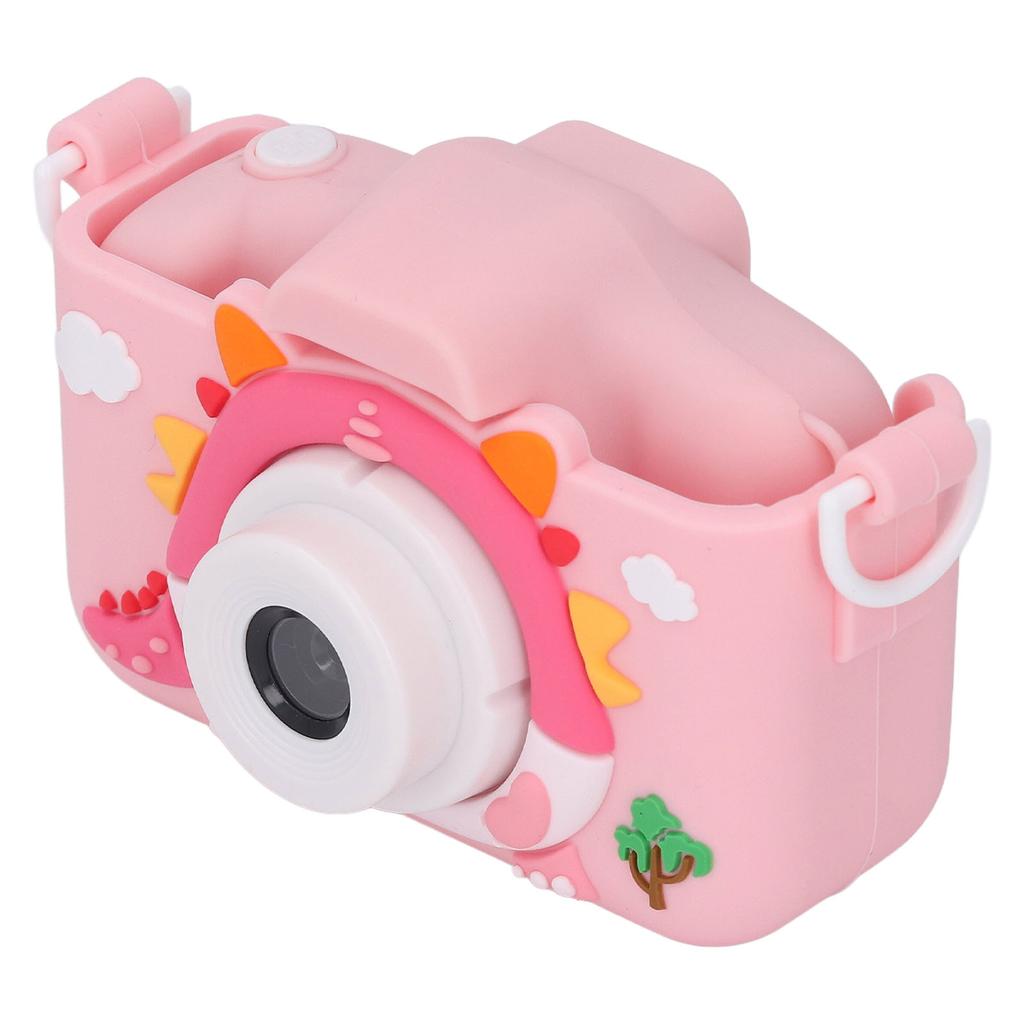 Kids Digital Camera 2.0 Inch IPS Screen Photo Video Recording Camera Silicone Case Cartoon