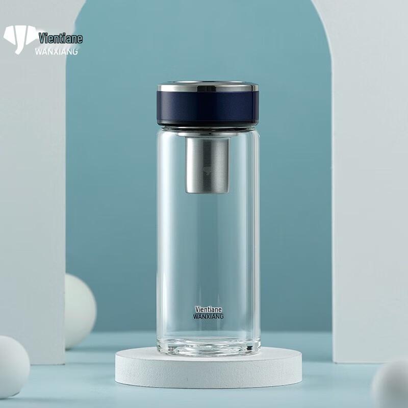 Portable High Borosilicate Glass Water Bottle